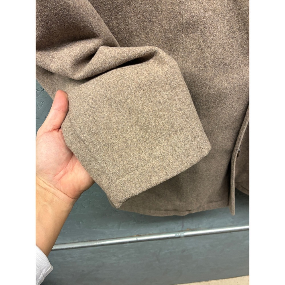 Johnston & Murphy Wool Blend Car Coat Mens XL Tan Camel Business Casual Winter - Picture 4 of 10